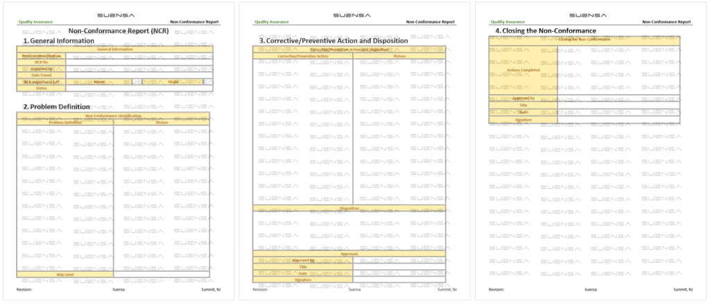 Nonconformance Report