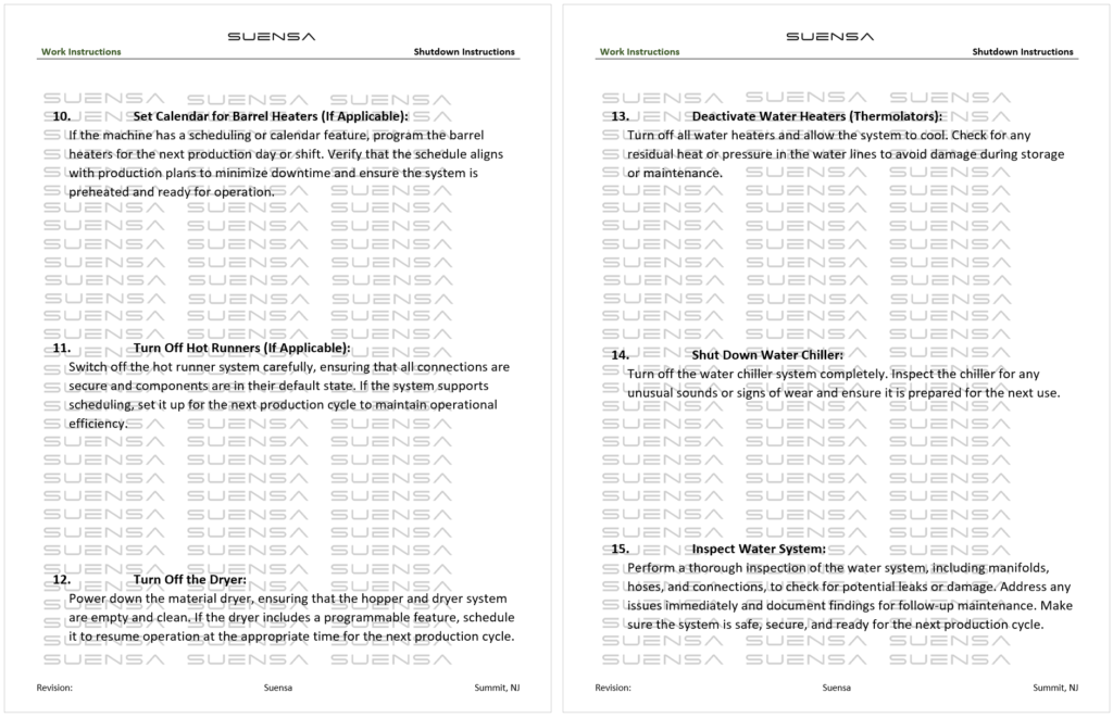 Shutdown Instructions