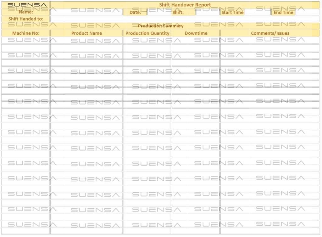 Shift Handover Report