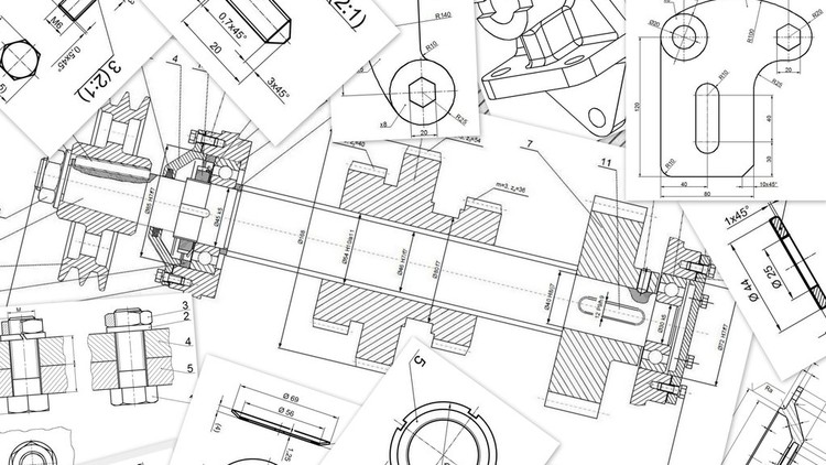 injection molding blueprint CAD