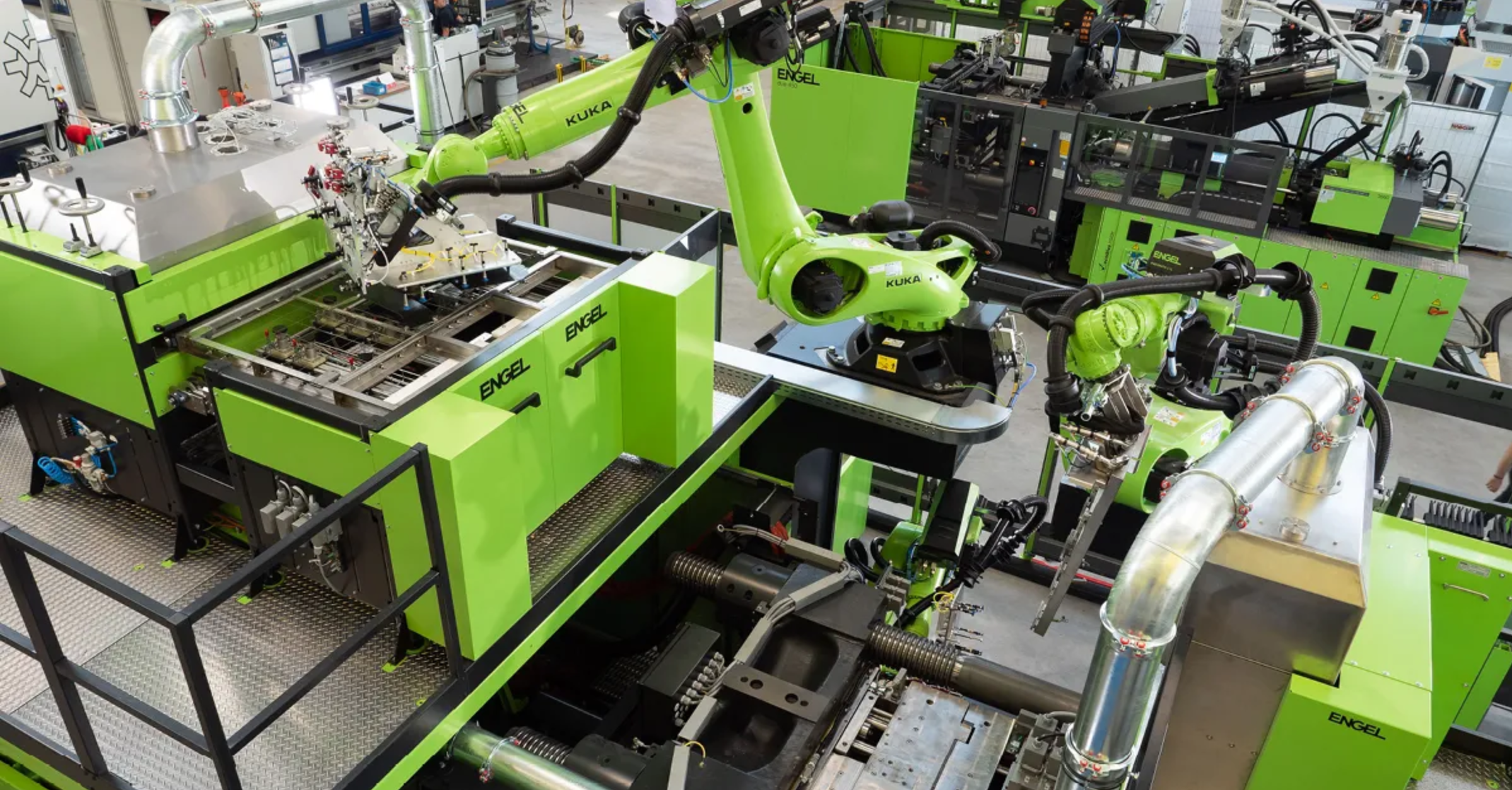 injection molding engel machine and kuka robot